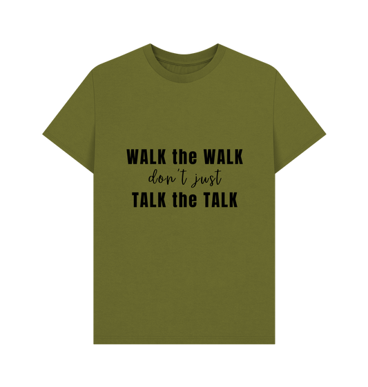 Moss Green Printed T-shirt Front