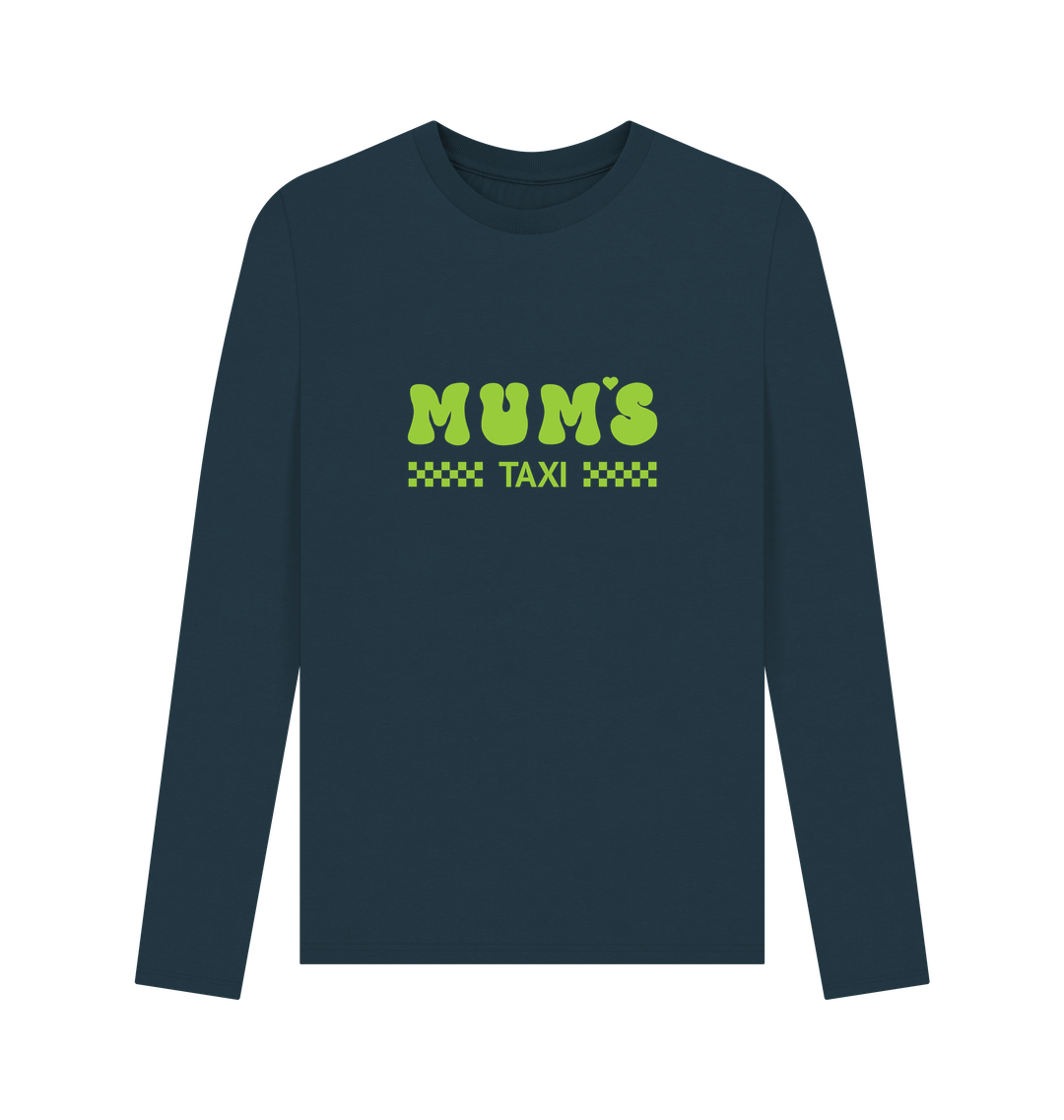 Denim Blue Printed Long Sleeve T Shirt Front