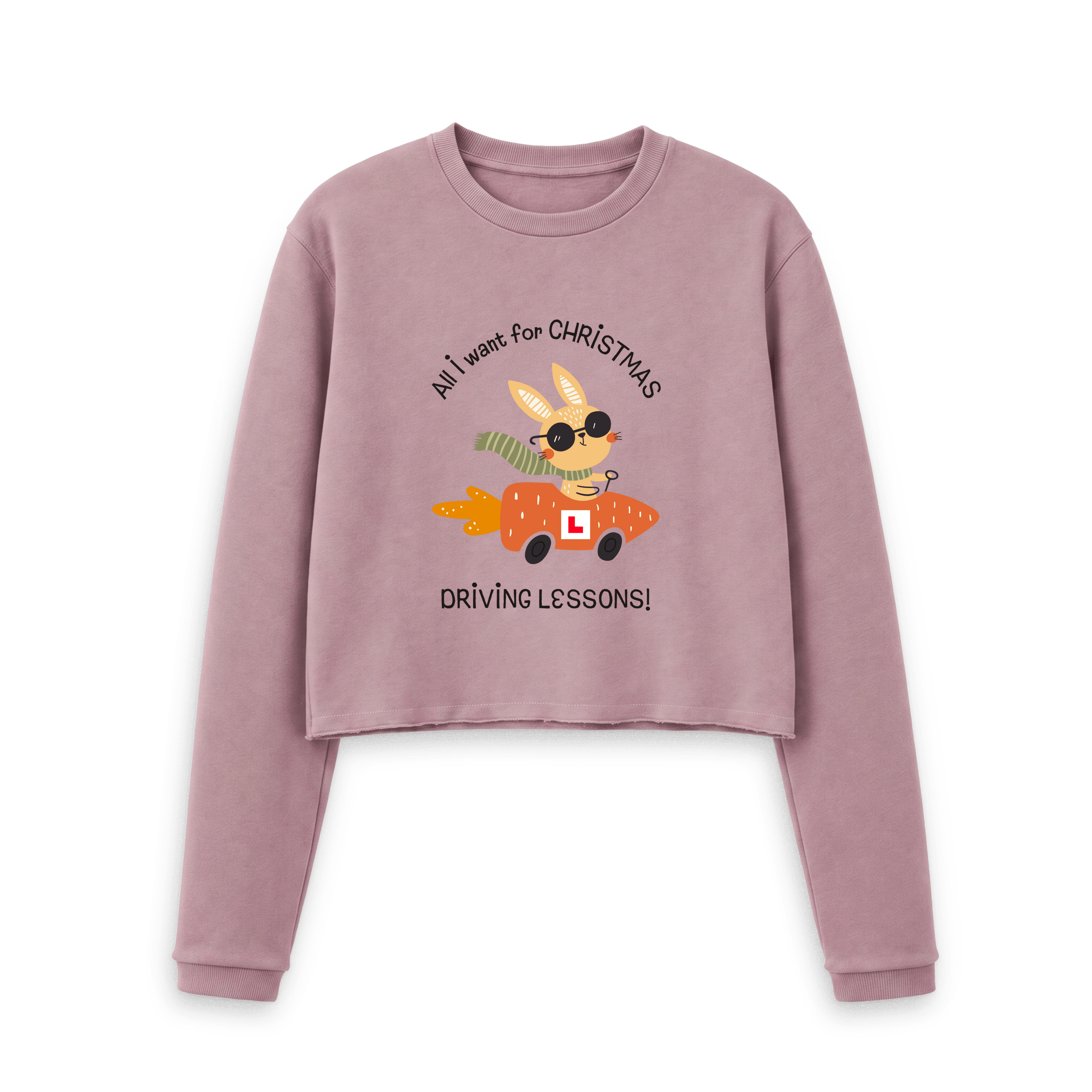 Mauve Printed Boxy Jumpers Front