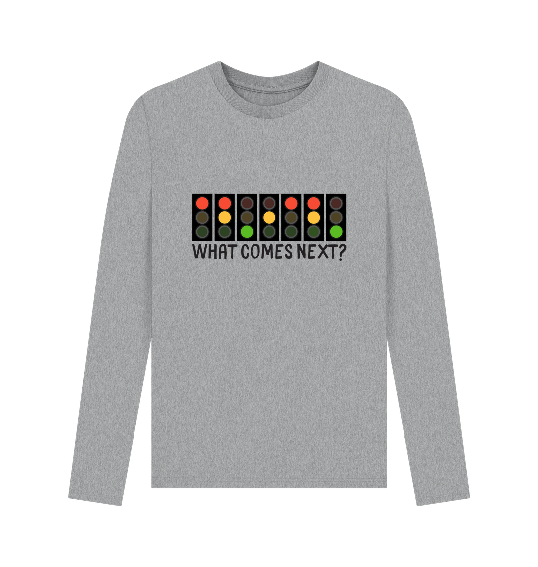 Athletic Grey Printed Long Sleeve T Shirt Front