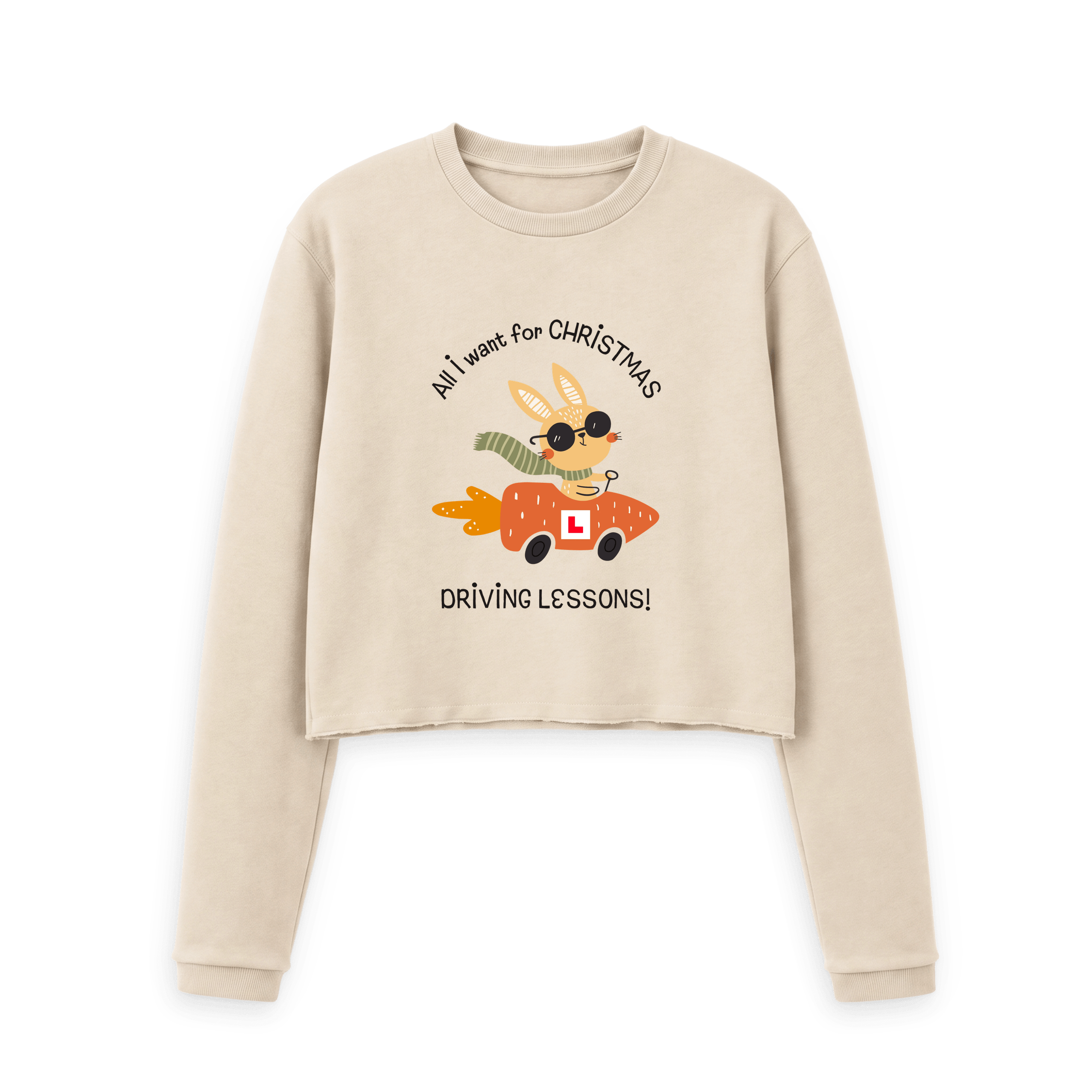 Oat Printed Boxy Jumpers Front