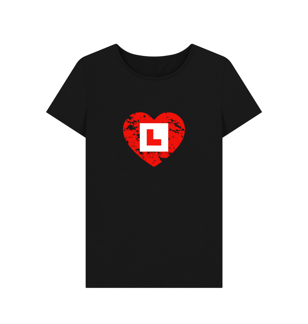 Black Printed T-shirt Front