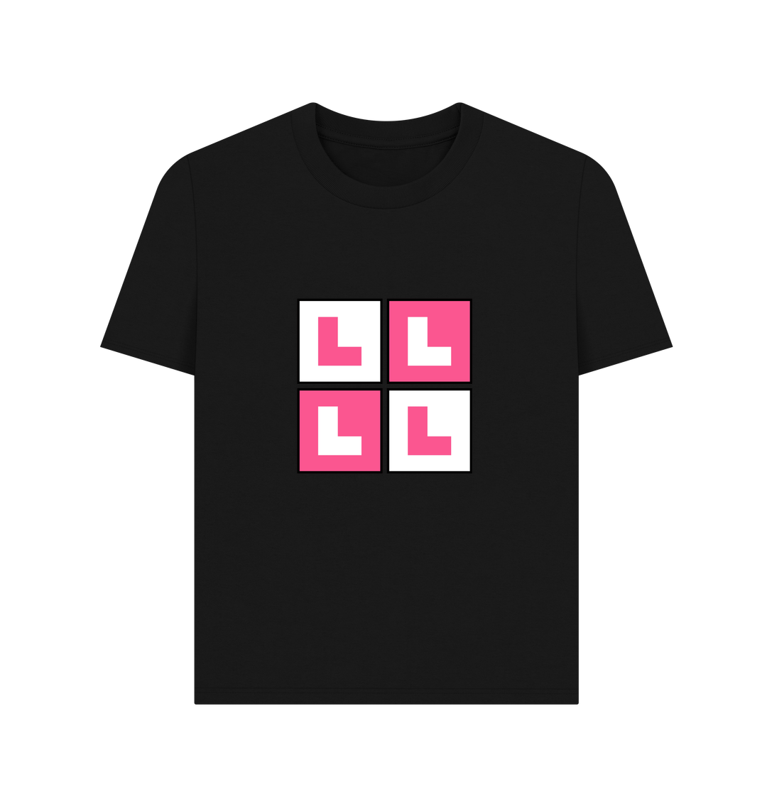 Black Printed T-shirt Front