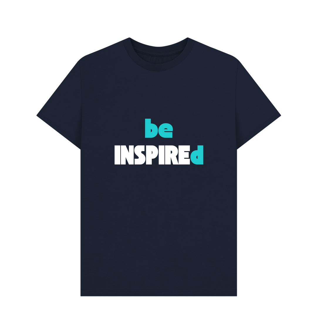 Navy Blue Printed T-shirt Front
