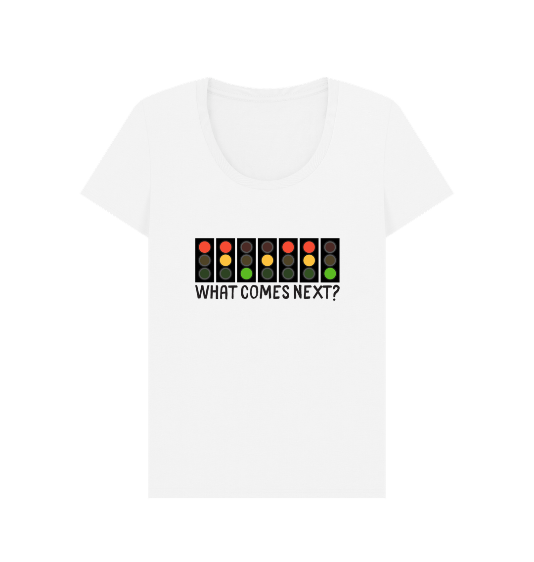 White Printed T-shirt Front