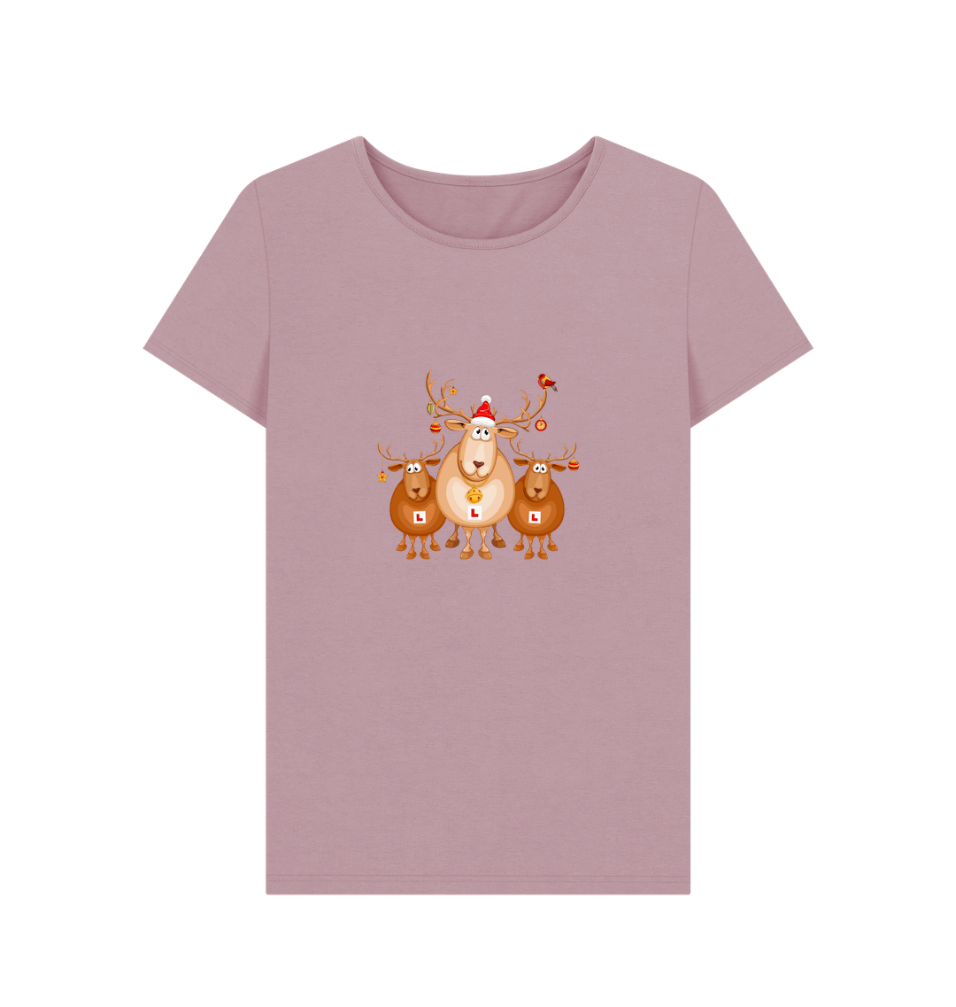 Mauve Printed T-shirt Front