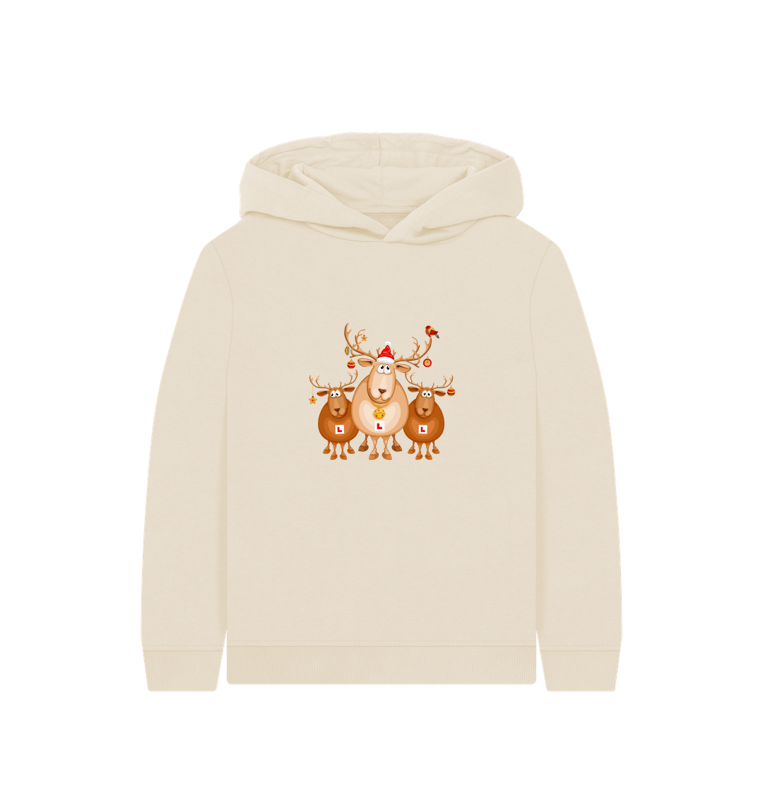 Oat Printed Kids Hoodie Front