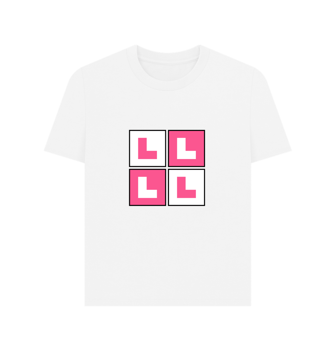 White Printed T-shirt Front