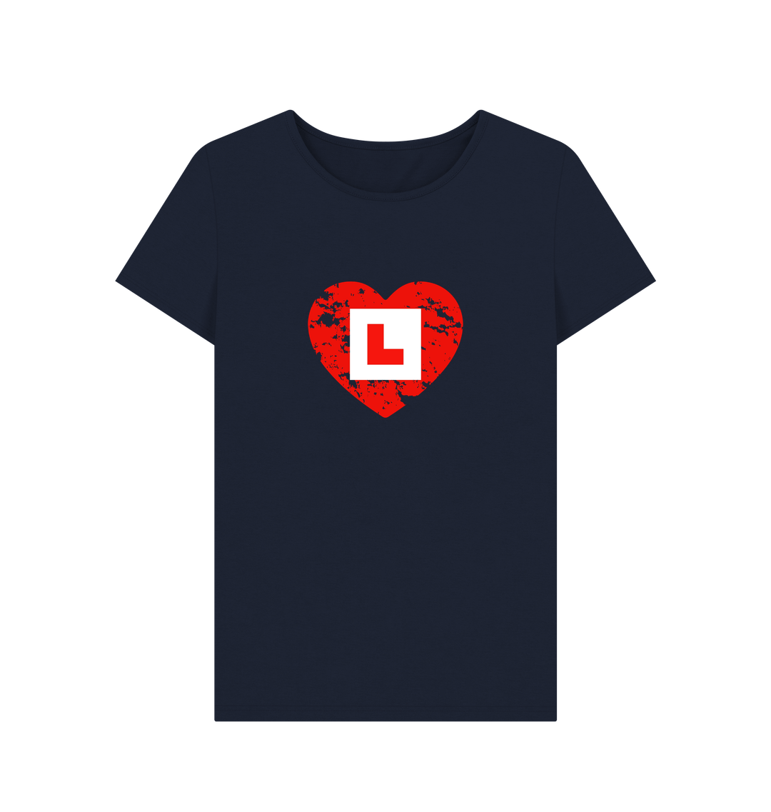 Navy Blue Printed T-shirt Front