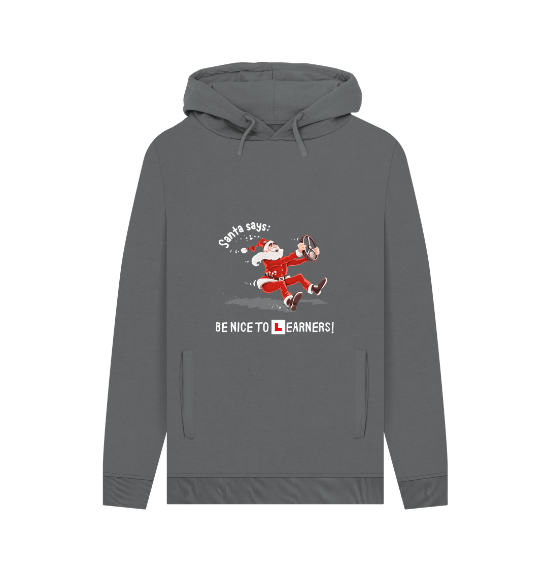Slate Grey Printed Hoody Front