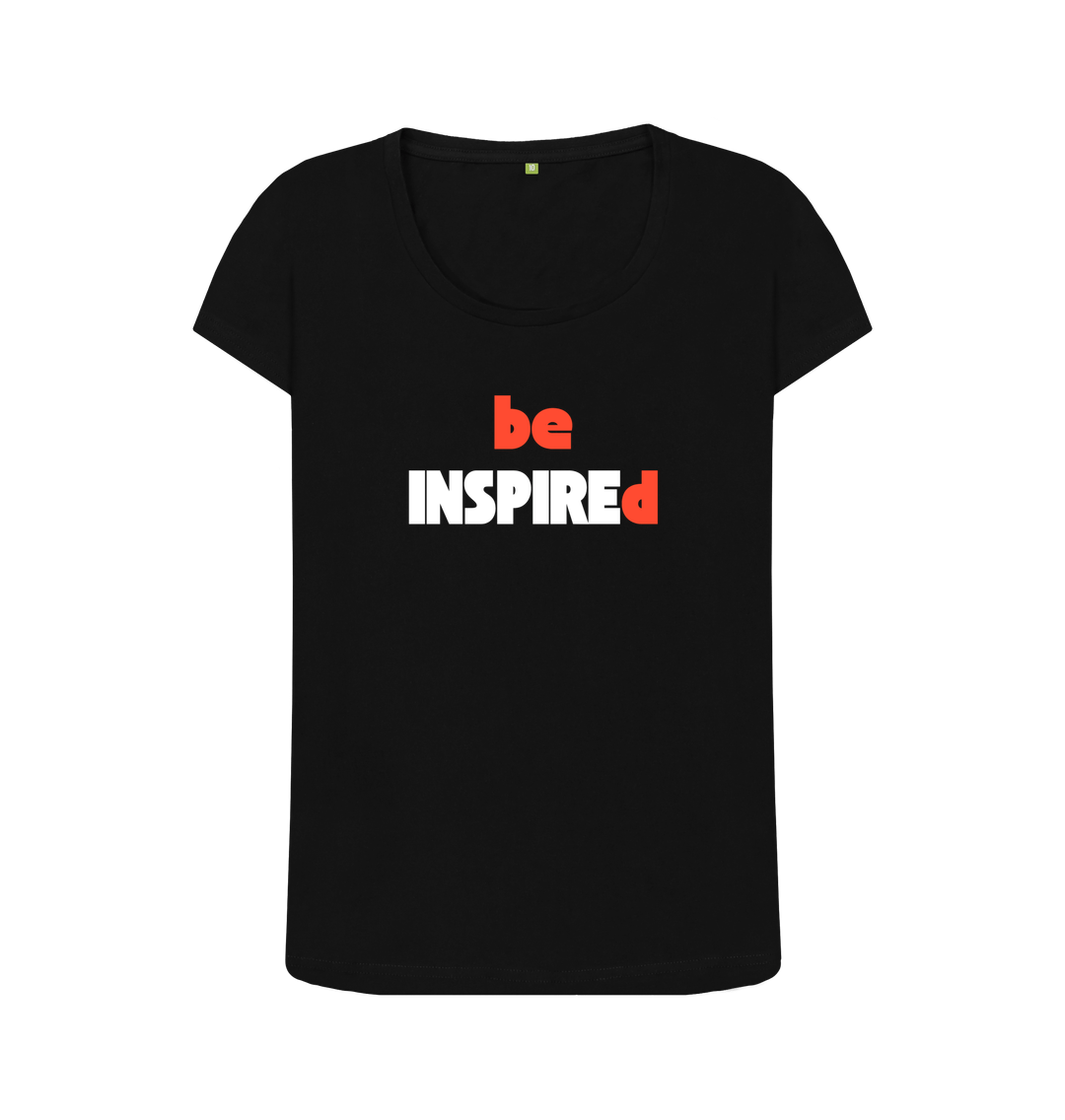 Black Printed T-shirt Front