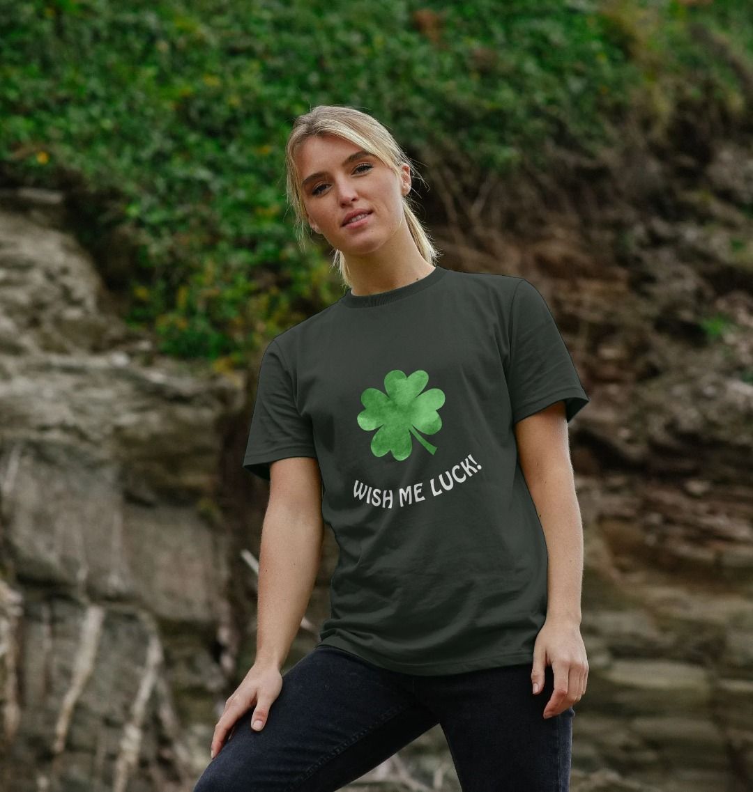 Lucky four leaf clover - unisex t-shirt